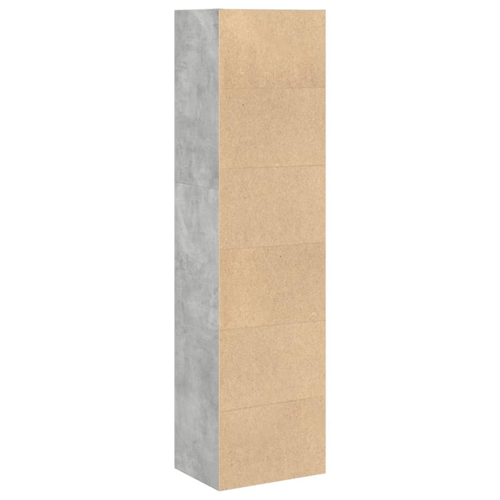 Bibliotecă Beton Gri 40x30x152 cm Lemn de inginerie