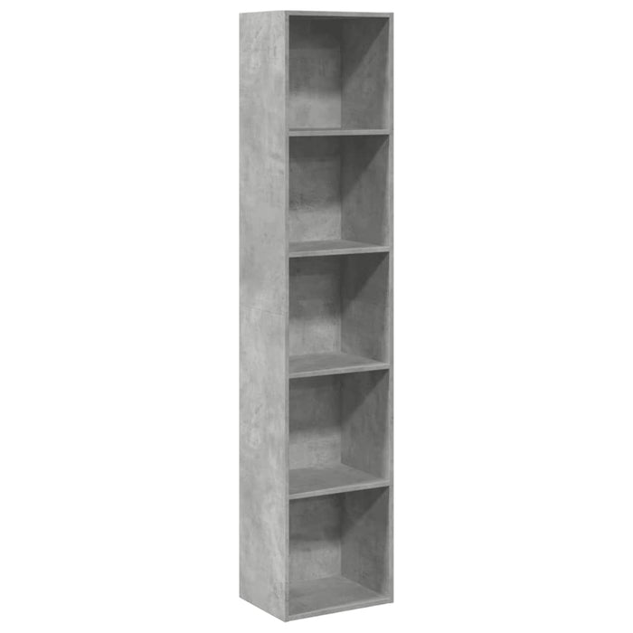 Bibliotecă Beton Gri 40x30x189 cm Lemn de inginerie