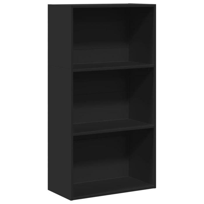 Bibliotecă Neagră 60x30x114 cm Lemn prelucrat