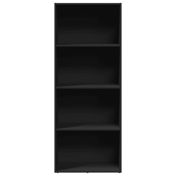 Bibliotecă Neagră 60x30x152 cm Lemn prelucrat