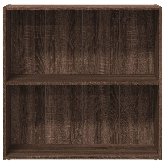 Bookcase Brown Oak 80x30x77 cm Engineered Wood