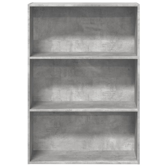 Bibliotecă Beton Gri 80x30x114 cm Lemn de inginerie