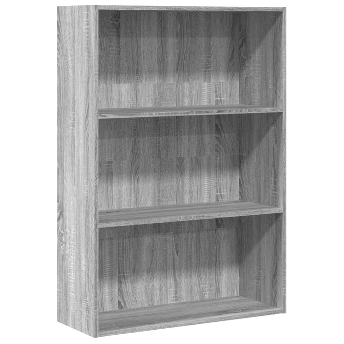 Етажерка за книги Grey Sonoma 80x30x114 cm Engineered Wood