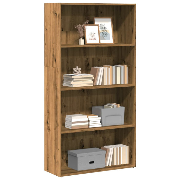 Bibliotecă Stejar Artisan 80x30x152 cm Lemn de inginerie