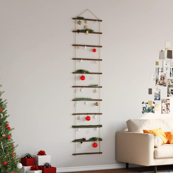 Wall Decoration Ladder-Shaped 50x200 cm Natural Branch