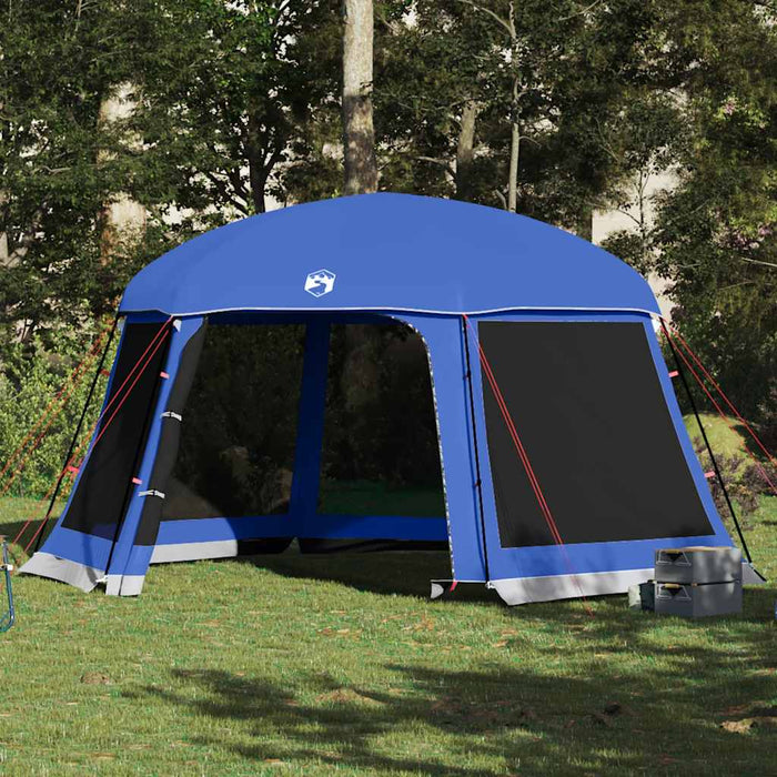 Pool Tent with Removable Fly & Mesh Walls Azure Blue 512x458 cm