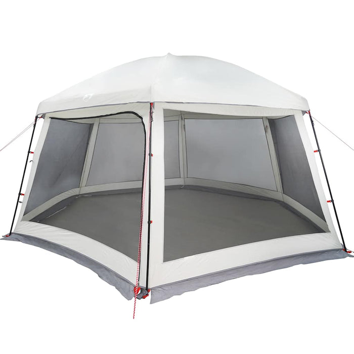 Pool Tent with Removable Fly & Mesh Walls Grey 512x458 cm