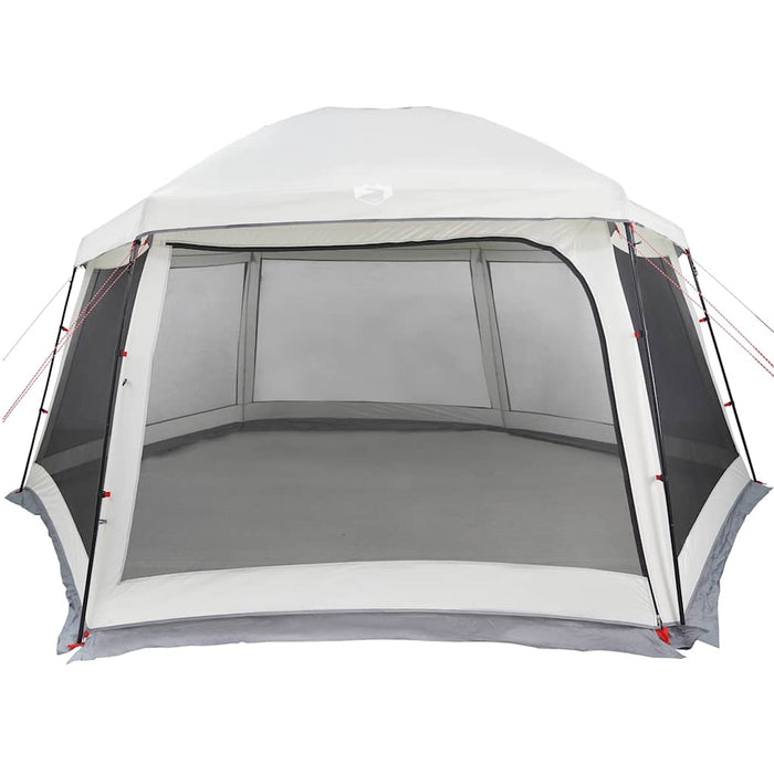 Pool Tent with Removable Fly & Mesh Walls Grey 512x458 cm