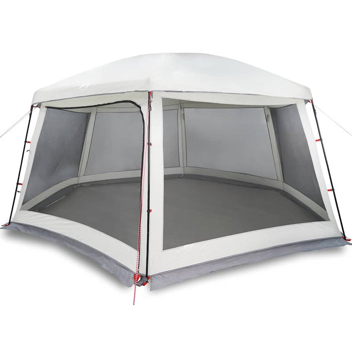 Pool Tent with Removable Fly & Mesh Walls Grey 618x532 cm