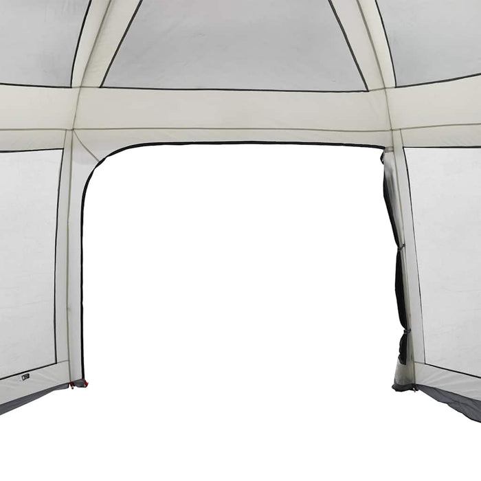 Pool Tent with Removable Fly & Mesh Walls Grey 618x532 cm