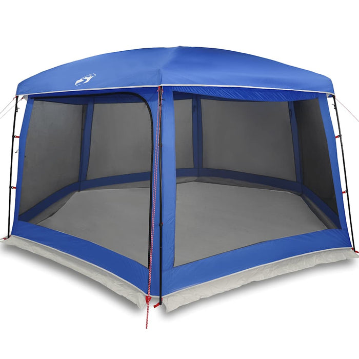 Pool Tent with Removable Fly & Mesh Walls Azure Blue 670x590 cm