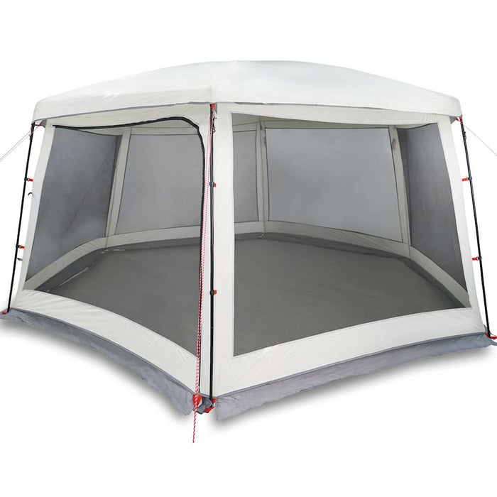 Pool Tent with Removable Fly & Mesh Walls Grey 670x590 cm