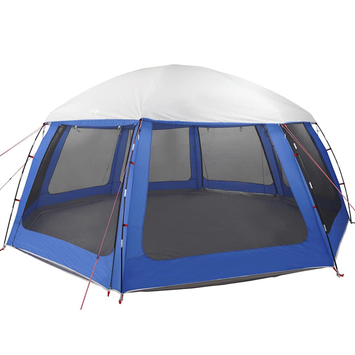 Pool Tent with Removable Fly & Mesh Walls Azure Blue 612x612 cm