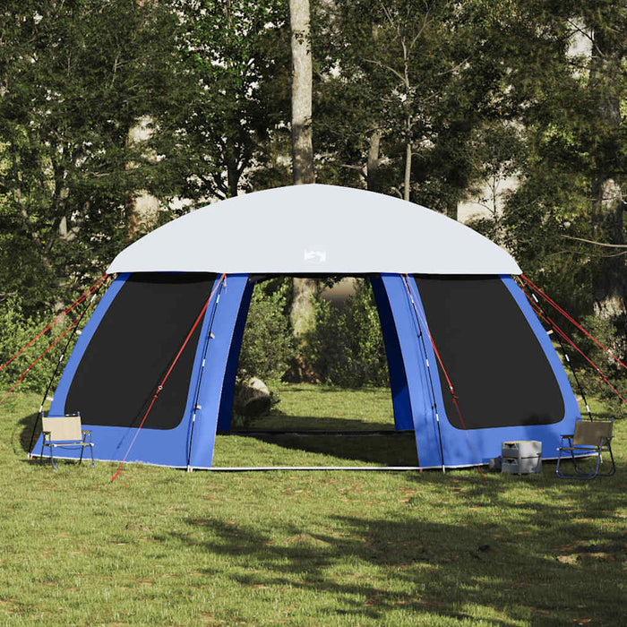 Pool Tent with Removable Fly & Mesh Walls Azure Blue 612x612 cm