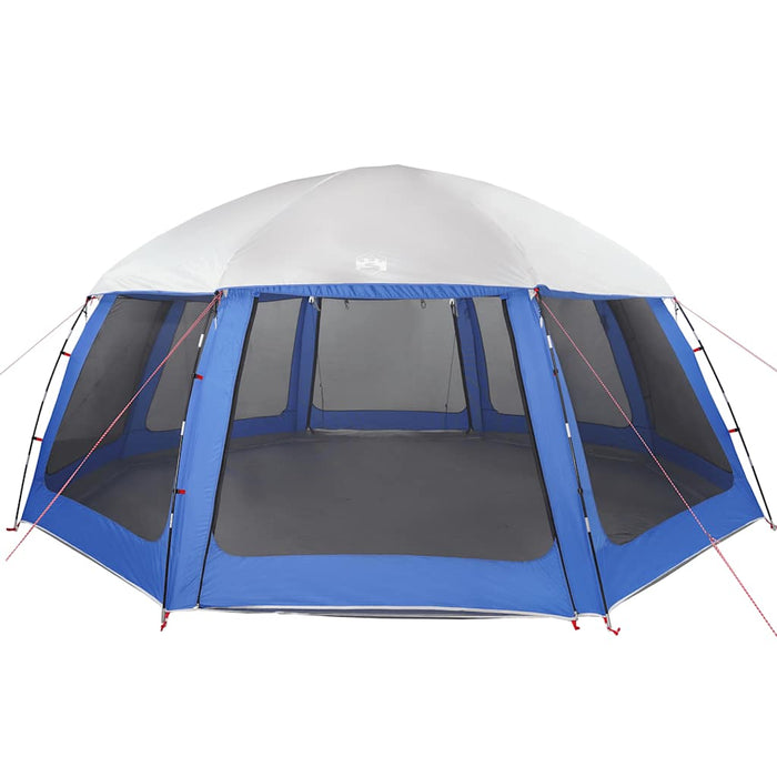 Pool Tent with Removable Fly & Mesh Walls Azure Blue 612x612 cm