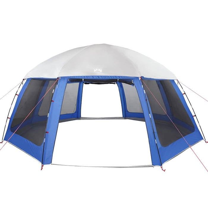 Pool Tent with Removable Fly & Mesh Walls Azure Blue 612x612 cm