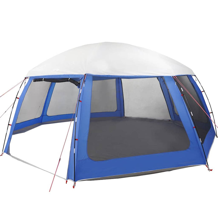 Pool Tent with Removable Fly & Mesh Walls Azure Blue 612x612 cm