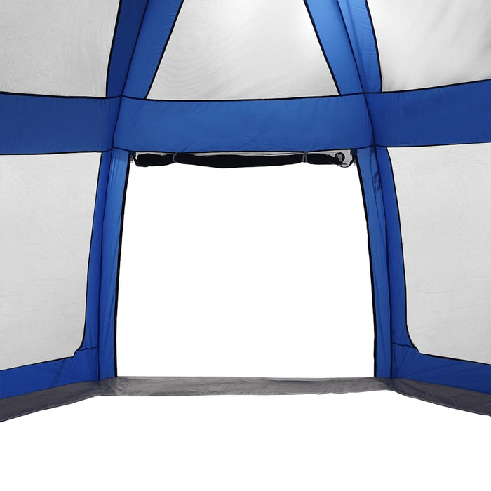 Pool Tent with Removable Fly & Mesh Walls Azure Blue 612x612 cm