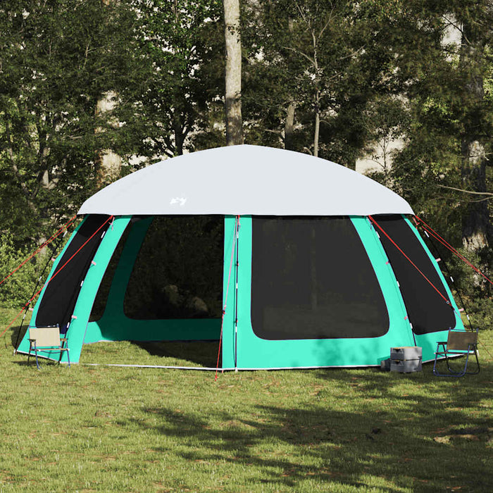 Pool Tent with Removable Fly & Mesh Walls Sea Green 612x612 cm