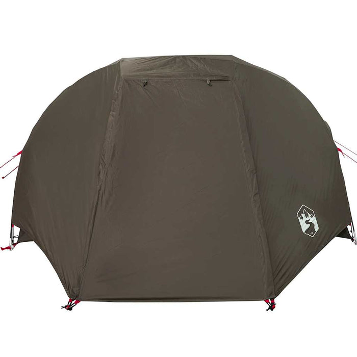 Fishing Tent 3-Person Brown Waterproof