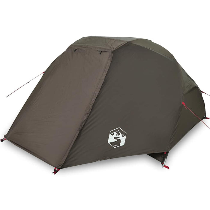 Fishing Tent 5-Person Brown Waterproof