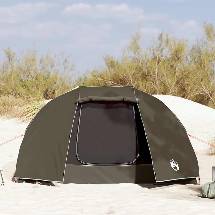 Fishing Tent 5-Person Brown Waterproof