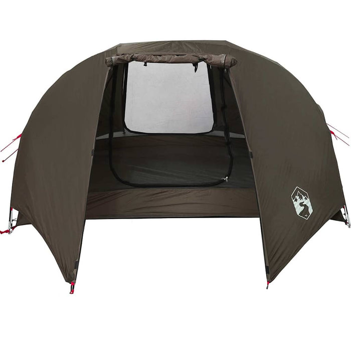 Fishing Tent 5-Person Brown Waterproof