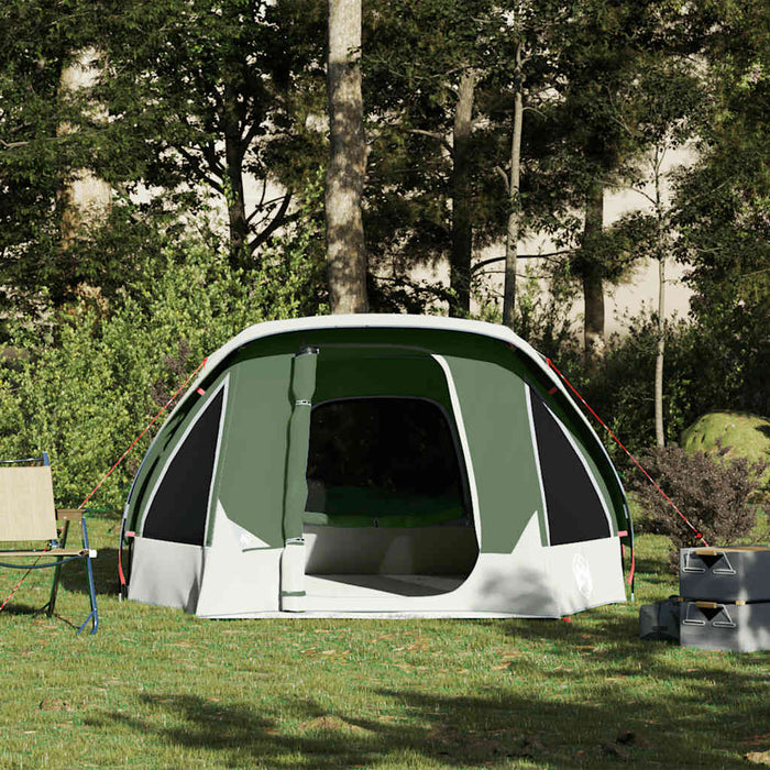 Camping Tent Cabin 4-Person Green Waterproof