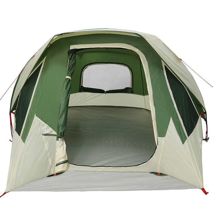 Camping Tent Cabin 4-Person Green Waterproof