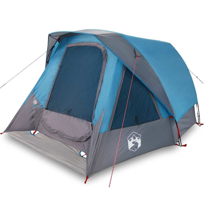 Camping Tent Cabin 4-Person Blue Waterproof