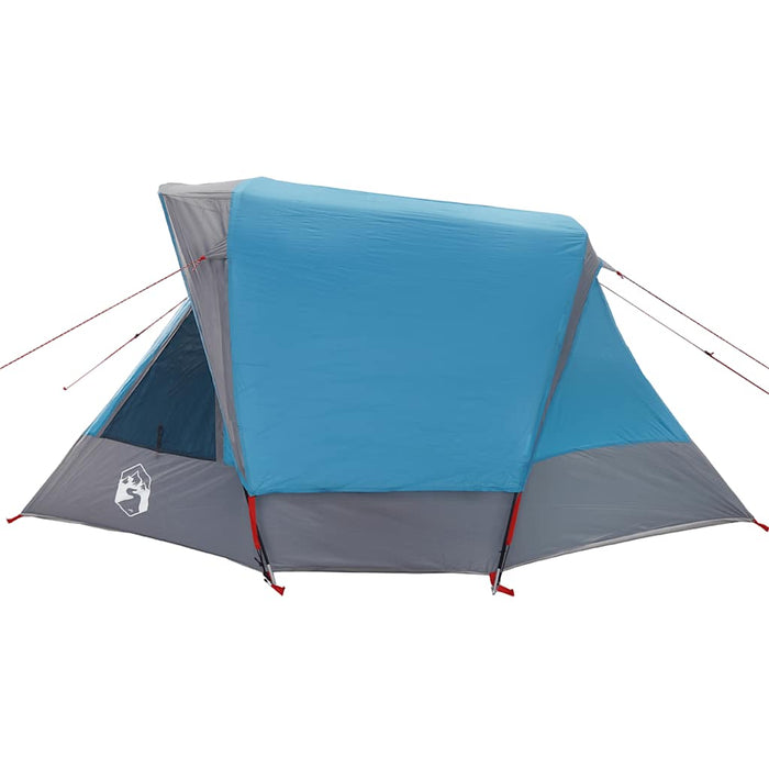 Camping Tent Cabin 4-Person Blue Waterproof