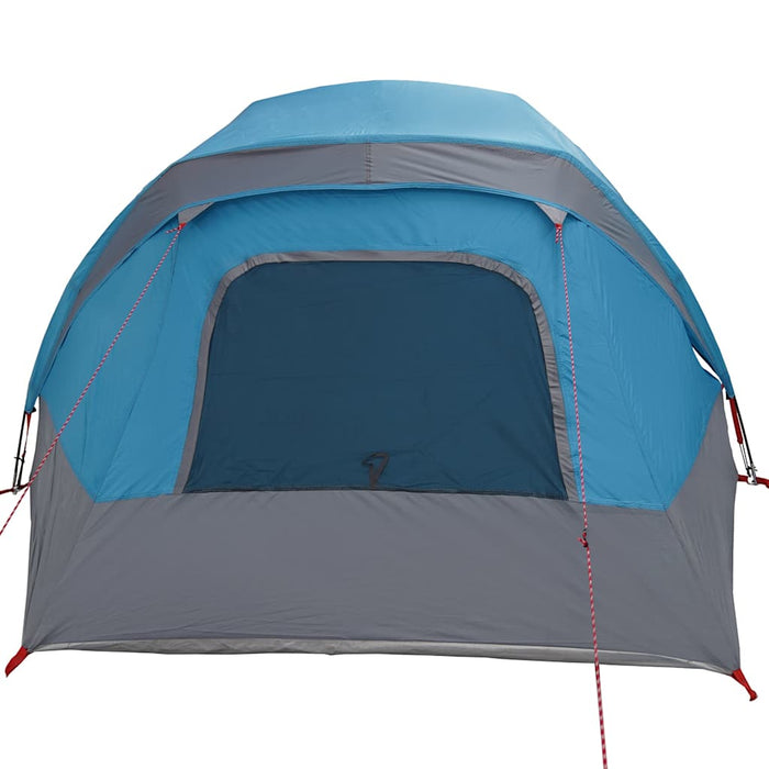 Camping Tent Cabin 4-Person Blue Waterproof