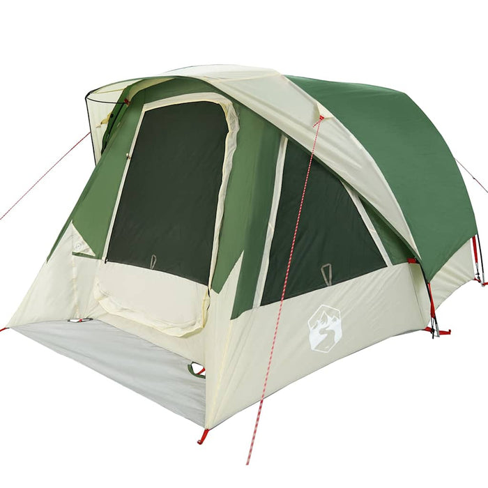 Family Tent Cabin 6-Person Green Waterproof