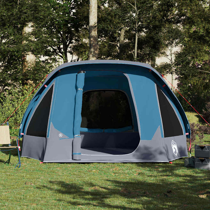 Family Tent Cabin 6-Person Blue Waterproof