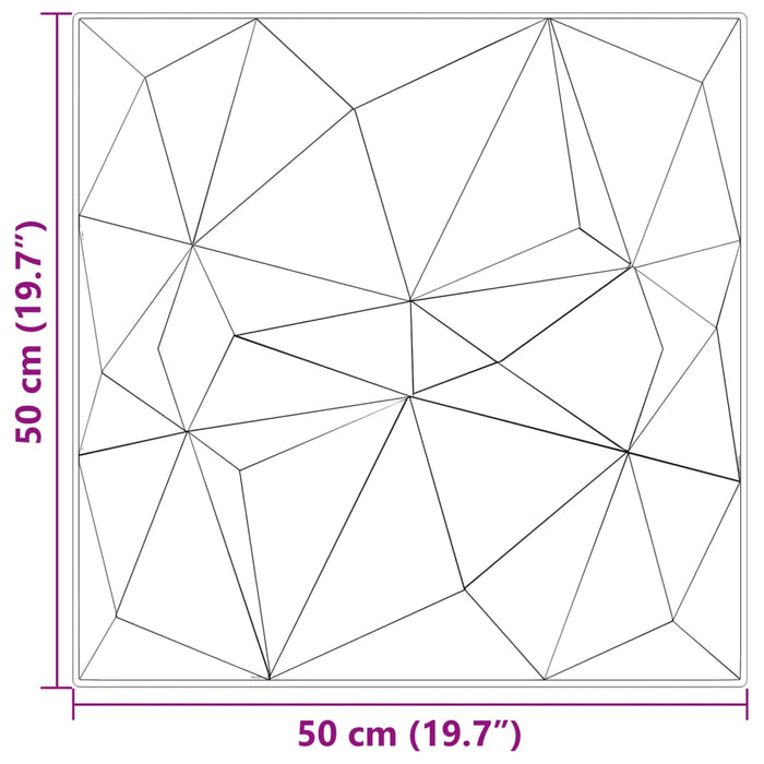 Стенни панели 12 бр. Зелени 50x50 см XPS 3 м² Диамант