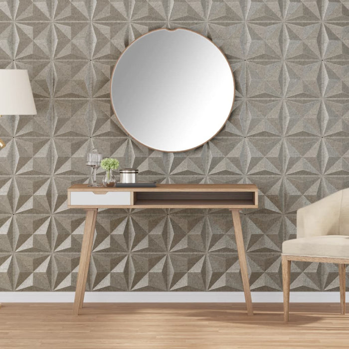 Wall Panels 48 pcs Beton 50x50 cm XPS 12 m² Origami