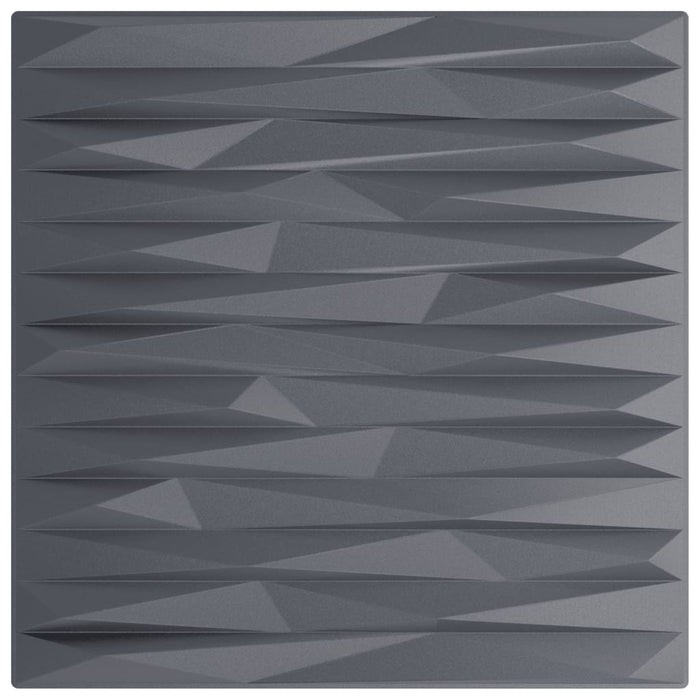 Wall Panels 48 pcs Grey 50x50 cm XPS 12 m² Stone