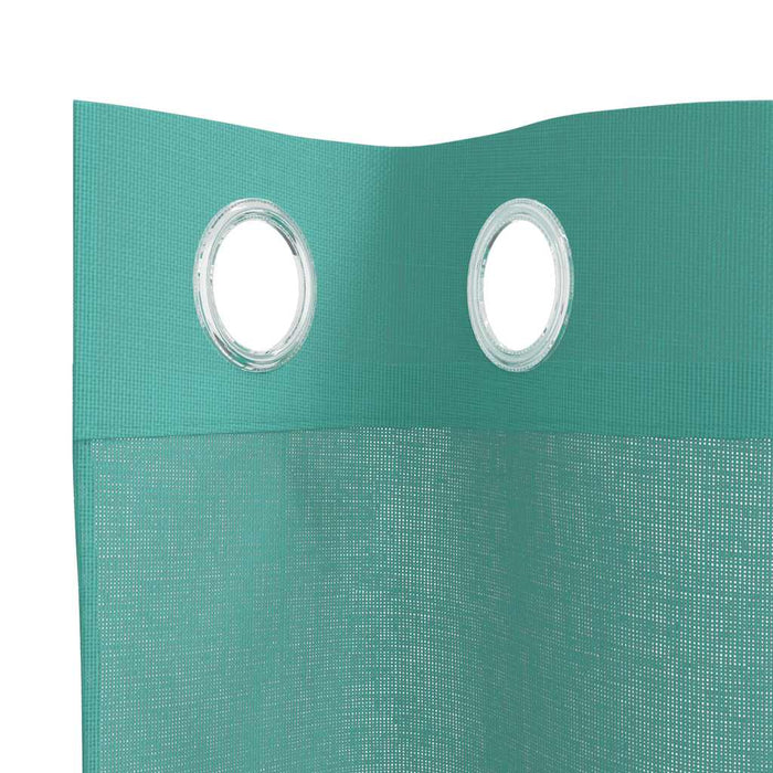 Voile Curtains with Grommets 2 pcs Turquoise