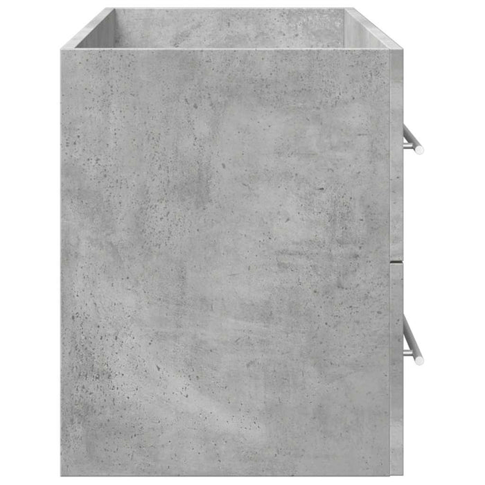 Sink Cabinet Concrete Grey 100x38.5x48 cm Engineered Wood