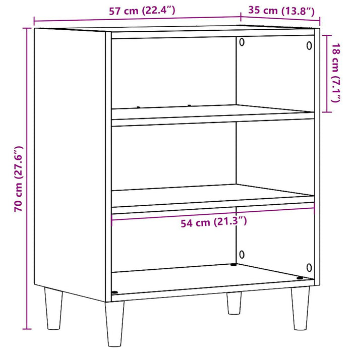 Буфет Old Wood 57x35x75 см Инженерная древесина