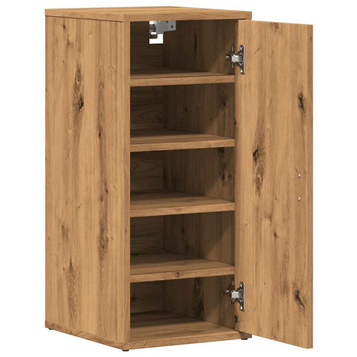 Shoe Cabinet Artisan Oak 32x35x70 cm Engineered Wood