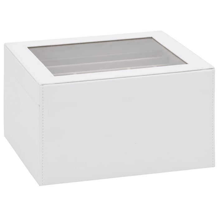 Jewellery Box 3-Layer White 23x20.5x14 cm