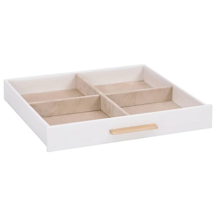 Jewellery Box 3-Layer White 23x20.5x14 cm