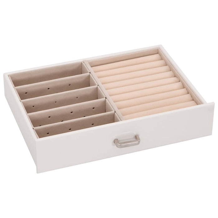 Jewellery Box 5-Layer with Mirror Lockable White