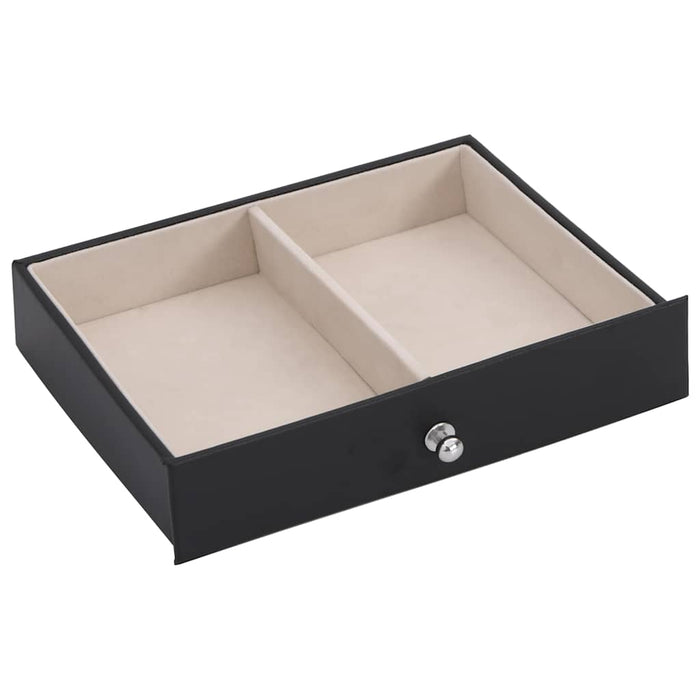 Jewellery Box 6-Layer with Mirror Lockable Black