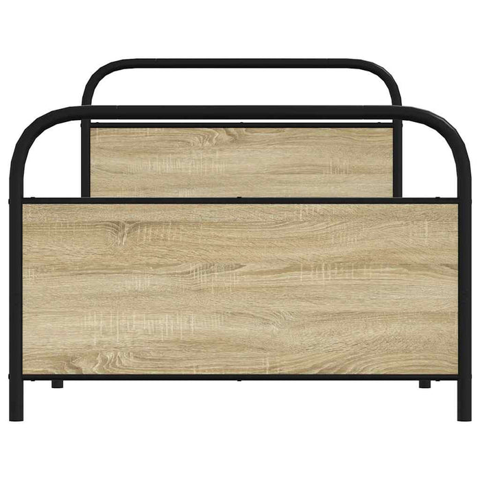 Bed Frame Without Mattress 90x190 cm Single Sonoma Oak Engineered Wood