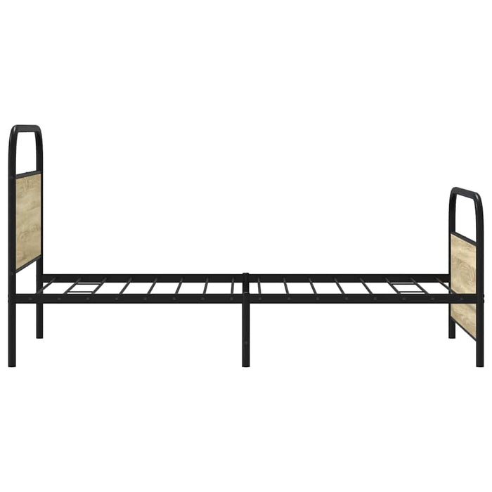 Bed Frame Without Mattress 100x200 cm Sonoma Oak Engineered Wood