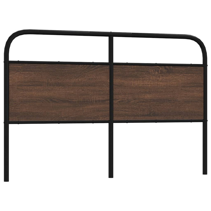 Headboard Brown Oak 150 cm Steel and Engineered Wood