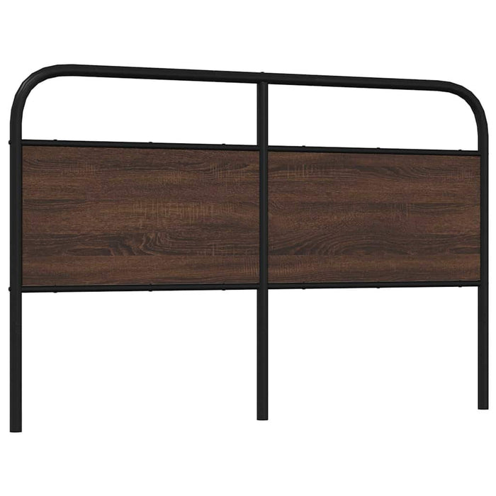 Headboard Brown Oak 150 cm Steel and Engineered Wood