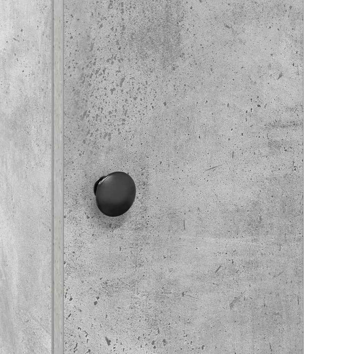 Шкаф за баня с държач за роло Concrete Grey 20.5x22x72 см